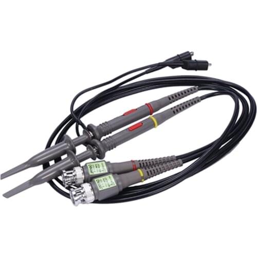 2 Pack P6100 100 MHz Oscilloscope Probe 10:1 and 1:1 Switchable for Rigol Atten Owon Siglent