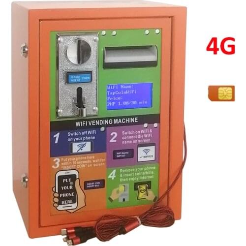 2021 New Business Ideas Invest 4G Waterproof Vandal-Proof Coin Banknote Payment Maquina Charge WiFi Vending Machine