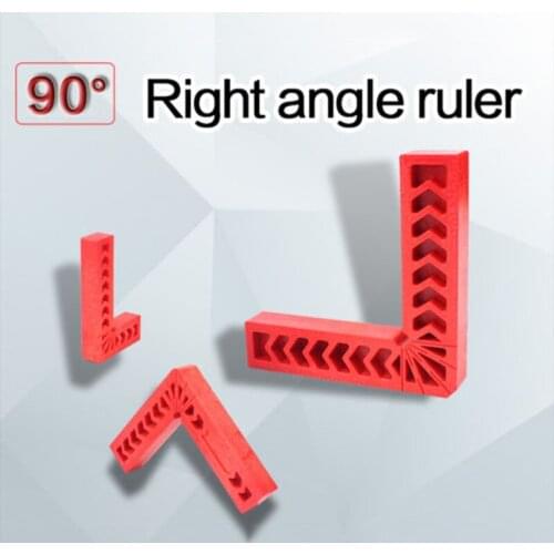 4Pcs/set 3"/4"/6" 90 Degree Plastic L Shape Corner Clamping Square Right Angle Clamps Ruler