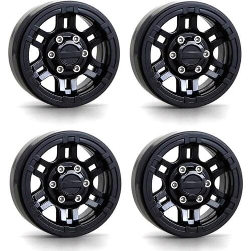 4PCS Plastic 1.9inch Beadlock Wheel Hub Rim for 1/10 RC Crawler Axial SCX10 90046 AXI03007 Traxxas TRX4 RedCat MST Parts