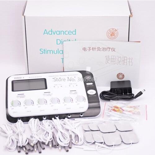 6 Output Channel TENS Electroacupuncture Health Multi-functional Body Relax Acupuncture Stimulation Patch Massage 110-220V