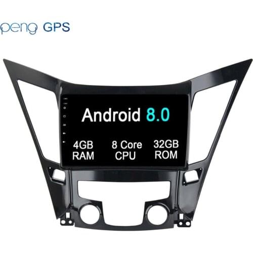 Android 8.0 7.1 Car DVD Player GPS Navigation Headunit For Hyundai SONATA 2011 2012 2013 Car Stereo Auto Multimedia Satnav Video