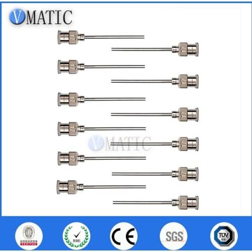 Free Shipping 12Pcs 1 Inch Tip Length 17G Metal Stainless Steel Needles