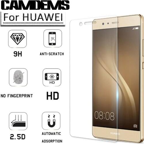 CAMDEMS 100pcs Explosion-proof Tempered Glass Screen Protector For Huawei P8 P8 Lite P10 P10 lite Nova Nova plus mate 7 8 9