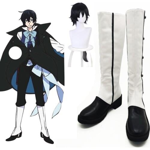 The Case Study of Vanitas Cosplay Costumes Vanitas Cosplay Shoes Boots Long wig For Man Women Halloween Party Prop