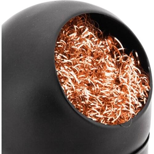 Black/Gold Welding Soldering Solder Iron Clip Cleaner Cleaning Steel with Sponge and Holder