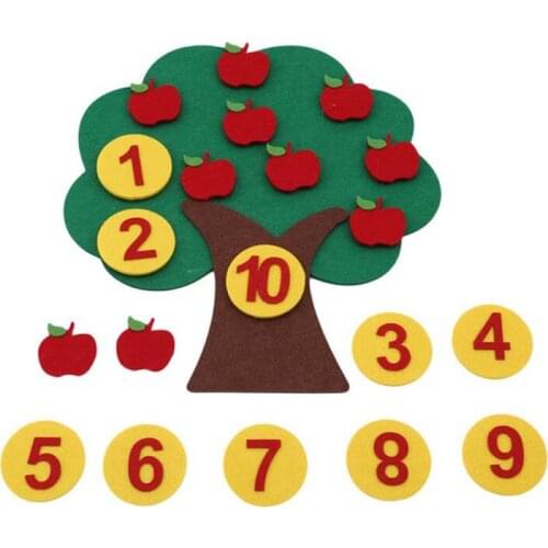 2018 DIY Teaching Kindergarten Manual Cloth Early Learning Education Toys Montessori Teaching Aids Math Toys