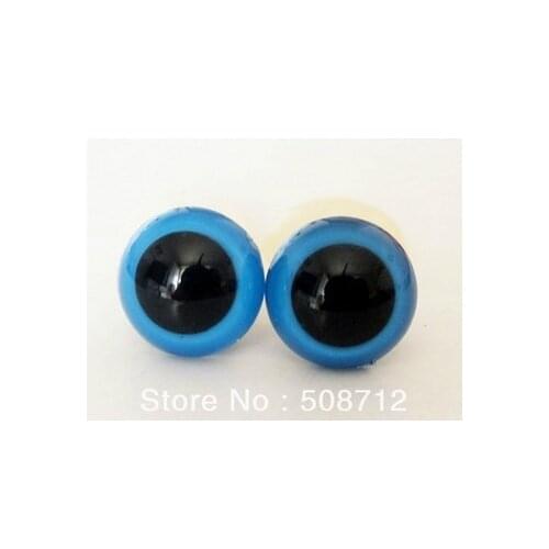 Fress ship!!!200pcs/lot 15mm Blue color pupil toy eyes/ safety eyes with PLASTIC lock-washers