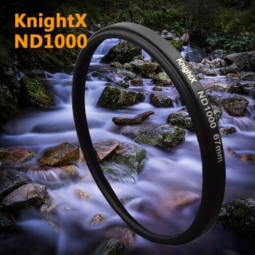 KnightX ND1000 filter 52mm 58mm 67mm Neutral density ND 1000 FOR Canon nikon EOS Digital Camera Lens d3300 1200d photo 1300d