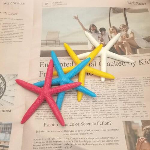 OurWarm 10Pcs Artificial Acrylic Starfish Marine Decoration 12cm Finger Starfish Sea Star DIY Craft Beach Coastal Ornaments