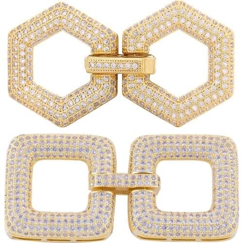 Juya DIY Jewelry Accessories Supplies Handmade Infinity Fastener Connector Clasps For Luxury Natural Stone Pearls Jewelry Making