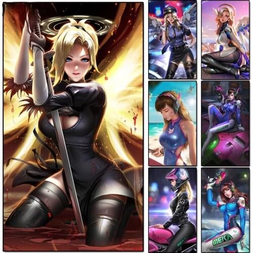 Surprise Box 5D Diamond Painting Game Poster Anime Sexy Girl Cross Stitch Kits Diamond Embroidery Rhinestone Mosaic Room Decor