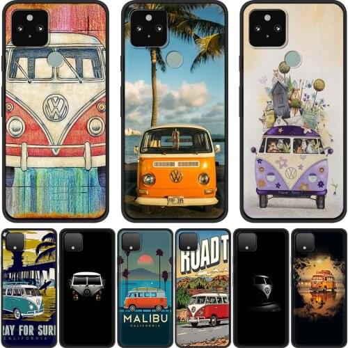 Classic Vintage Old Retro Car Silicone Phone Case for Google Pixel 4 XL 4A 5G Pixel 5 Funda Google 4A 4G Back Coque Soft Cover