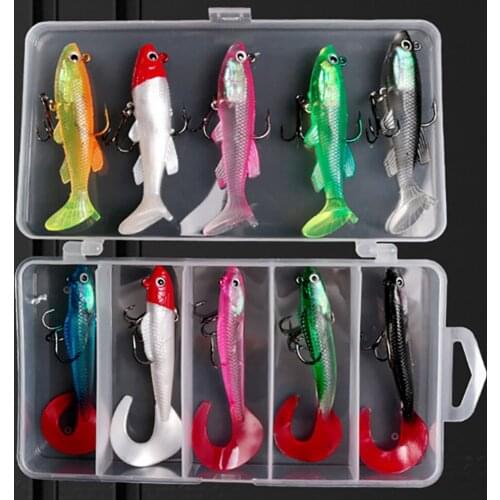 RIVERSIDE Soft Lures Small Baits 9g 12.5g Jigging Wobblers Fishing Lures Artificial Swimbaits For Bass Carp Fishing Suit