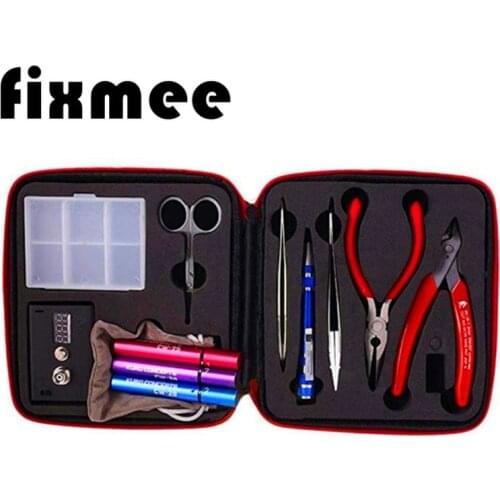 Coil Diy Tools Kit, Self Winding Tool 3 in 1 Coil Jig Kit, Jig Coil DIY, Ohm Meter, Diagonal Pliers, Scissors, Screwdrivers