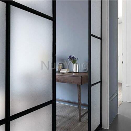 Opaque Glass Film No Glue Window Stickers Office Decoration Privacy Window Film White Frosted Anti-static Frosted Uv Protection