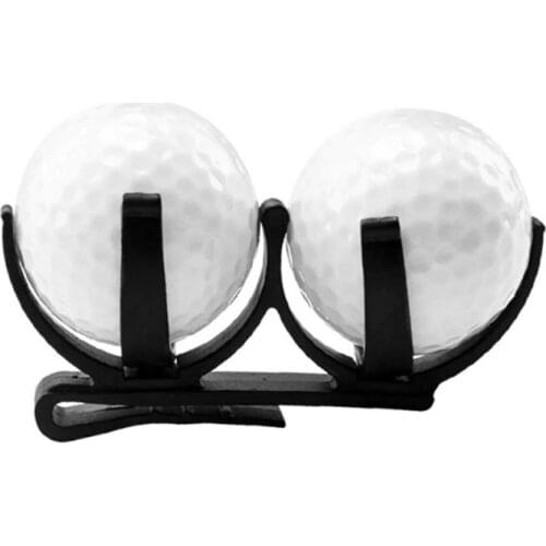 Portable Rotatable Folding Plastic Golf Ball Clamp Storage Holder with Belt Clip Golfing Sporting Training Tool Accessory Hot