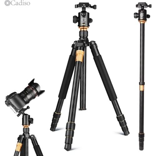 Cadiso Q999 professional Camera Portable Tourism Tripod For SLR Camera Tripod Kit Monopod Stand Ball Head Monopod for SLR Camera
