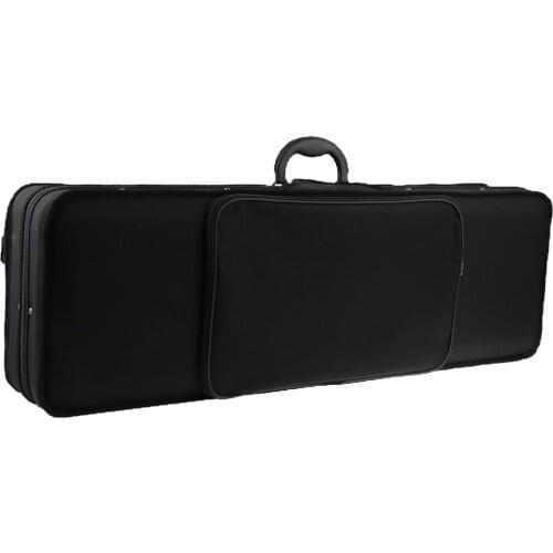 Portable Oxford Fabric 4/4 Size Black Violin Fiddle Storage Case Box Gig Bag Violin Fiddle Accessory for Violinist