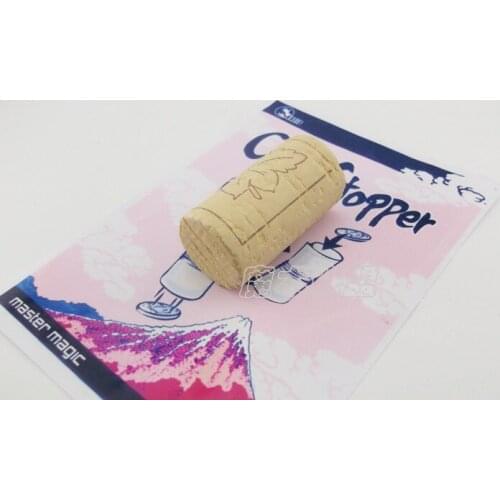 Cork stopper (coin magic), rope magic. stage magic, magic trick (instruction of use)