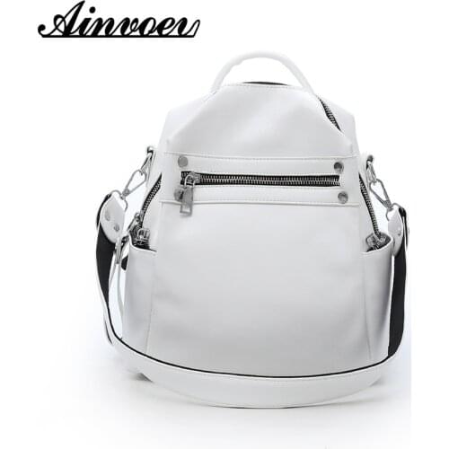 Ainvoev 2021 Women Backpack Female New Shoulder Multi-Purpose Casual Fashion Ladies Small Travel Bag For Girls