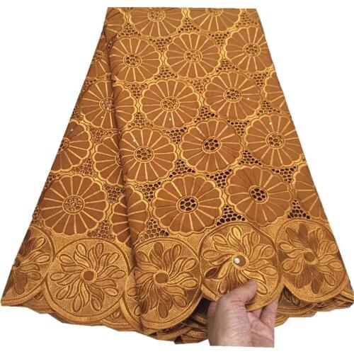 SJ Lace New African Lace Fabric 2021 High Quality Cotton Embroidery Lace Swiss Voile In Lace In Switzerland Dubai Cotton y3-11