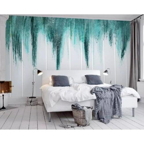 Nordic minimalist hand painted graffiti living room bedroom background wall