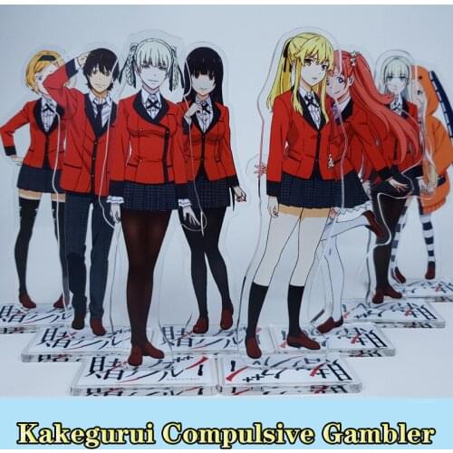 Japan Anime Kakegurui Compulsive Gambler Jabami Yumeko Cosplay Acrylic Stand Figure Model Plate Desk Display Decor Toy Xmas Gift