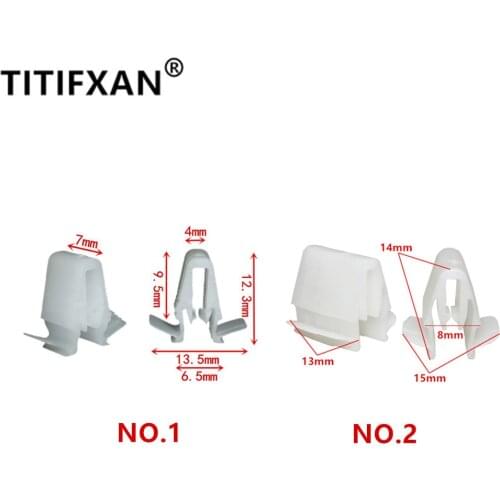 10PCS Auto plastic fasteners for Toyota Highlander Land cruiser Prado Yaris Hiace RAV4 S6 Verso rear door trim panel clips