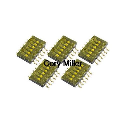 12 Pin Dual Row 1.27mm Half Pitch SMT DIP Switch