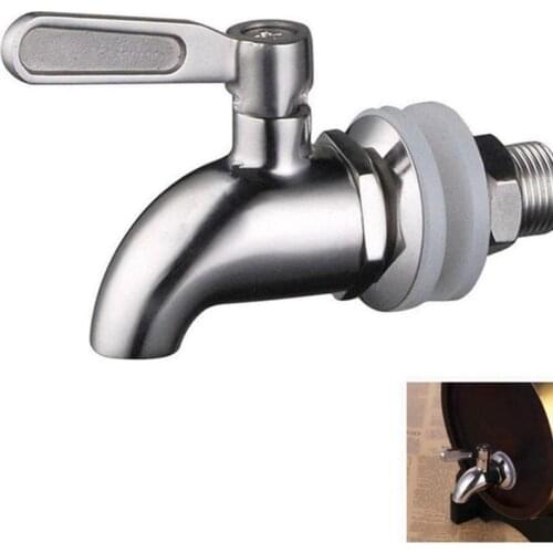 16mm Wine Barrel Water Spigot Tap Stainless Steel Faucet For Wine Beer Oak Barrel Beverage Dispenser Bar Supplies