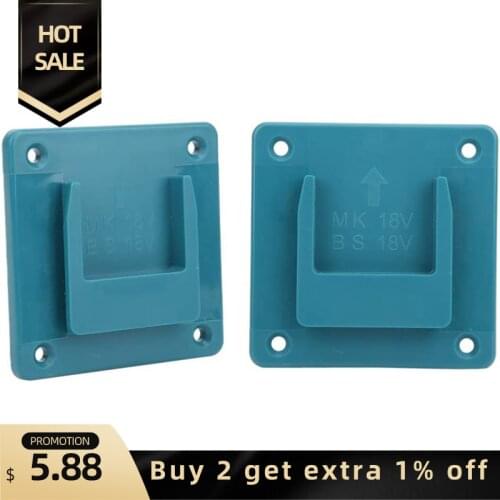 Top 2Pcs Electric Tool Holder Power Machine Storage Rack for Makita 18V Electric Tool