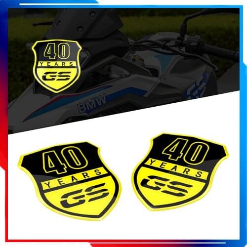 3D Resin Motorcycle Tank Pad 40 Years Sticker Case for BMW F700GS F800GS F850GS G310GS F650GS R1200GS R1250GS Decals motorcycle