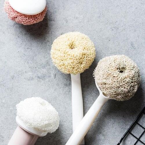 6pcs Creative Nano Bamboo Fiber Cleaning Ball Strong Cleaning Multifunction Kitchenware Pot Washing Brushes Dropshipping