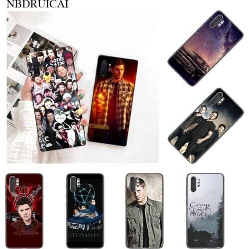 PENGHUWAN Supernatural Jared Padalecki Newly Arrived Black Cell Phone Case for Samsung Note 3 4 5 7 8 9 10 pro M10 20 30