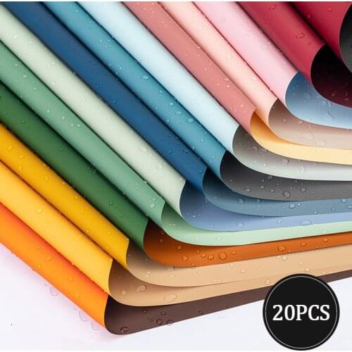 20pcs/lot Double Sided Wrapping Paper Rose Flower Wrapping Paper Half Transparent Gift Wrap Florist Bouquet DIY Handmade Paper