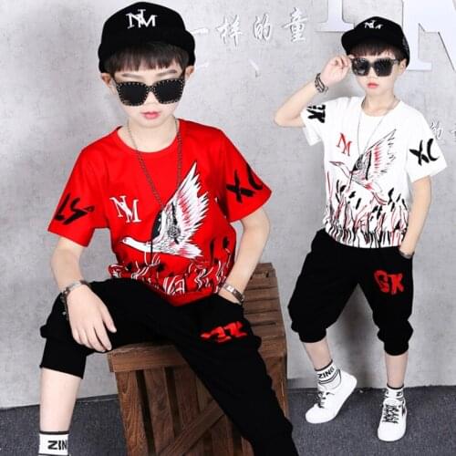 Kids Sets Boys Summer New Children Short Sleeved T Shirt +pant Two Sets of Childrens Sport Suit 5-13 Ages Clothing 10 12 Year