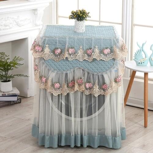 Lace Ruffle Floral Dust Covers Washing Machine Covers Dust proof Protector Home Decor 6 Colors 60*60*85cm стиральная машина