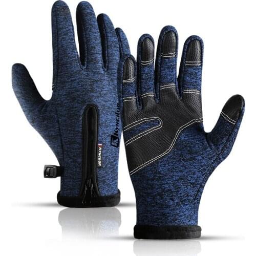 Kyncilor Touch Screen Autumn/winter Bicycle Riding Gloves Plus Velvet Warm Man/women Mountain Road Bike Riding Cold Gloves