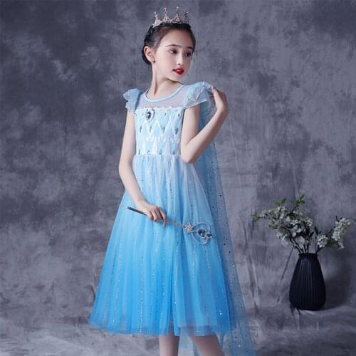 Summer Fancy Girls Princess Cosplay Costume Kids Girl Role-Play Dress Up For Halloween Carnival Party Fantasia Dresses