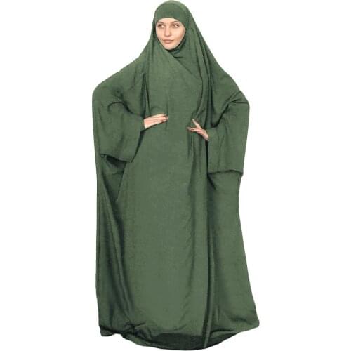 Eid Muslim Prayer Garment Dress Women Abaya Jilbab Hijab Long Khimar Outfit Ramadan Abayas Islamic Clothes Niqab Djellaba Burka