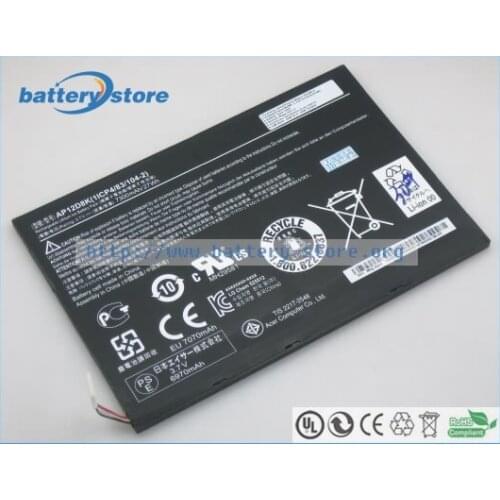 New Genuine laptop batteries for Iconia W510P,W510-1892,1ICP4/83/103-2,W510-1458,W510-1666,W510-1674,W510-1654,3.7V,3 cell