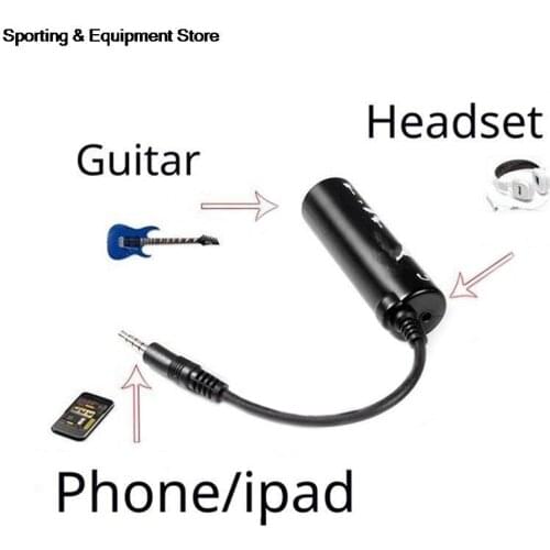 New Guitar Interface Converter For Phone iPad Guitar Pedal Effects Tuner Link Line Guitar Accessaries Guitar Link Cable Adapter