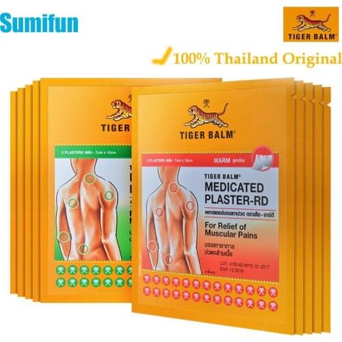 1Bag 100%Thailand Tiger Balm Plaster Back Neck Joint Arthritis Chinese Natural Herbs Sticker Pain Relief Patch Analgesic Cream