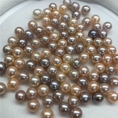 4-9MM Size Freshwater Natural Real Loose Round Shape Pearls, Fashion DIY Necklace/Earrings/Bracelet/Ring/Brooch Accessory
