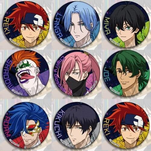 SK8 The Infinity Cosplay Badge Miya Shinya Langa Hasegawa Cartoon Print 58mm Badges Brooch Pins Cosplay Costume Accessories