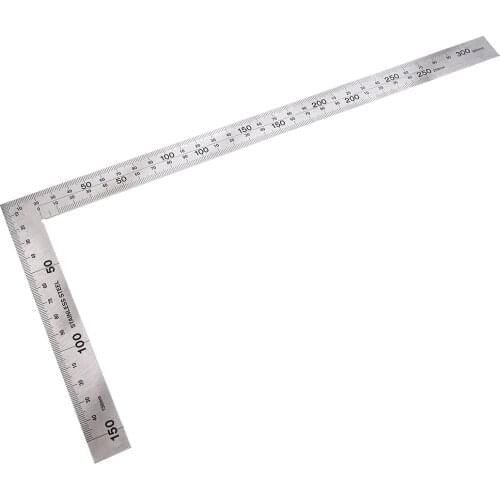 SOSW-150 x 300mm Stainless Steel Metric Try Square Ruler