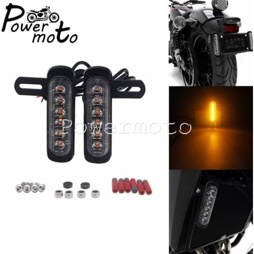 Motorcycle LEDs 12V B6 License Plate Holder Lamp Tail Brake Stop Light Daytime Running Lights Mounting Kit Accessories