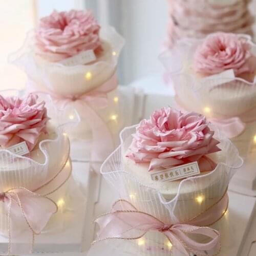 Mothers Day Wedding Goddess Flowers CakeTopper Dream cake rim Insert Dessert Baking Cake Decoration For birthday Party Supplies