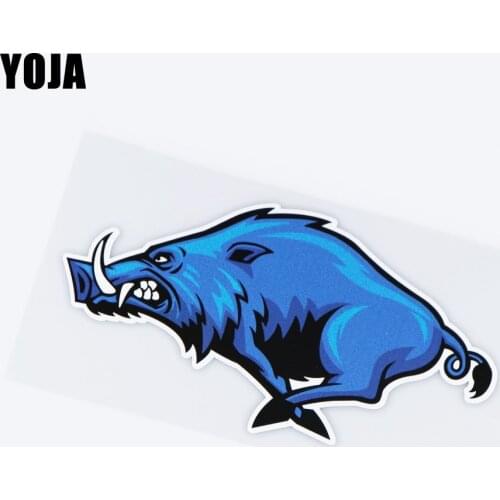 YOJA 17X9.2CM Wild Boar Run Pattern Vinyl Decal Decorate Car Stickers 19B-0014